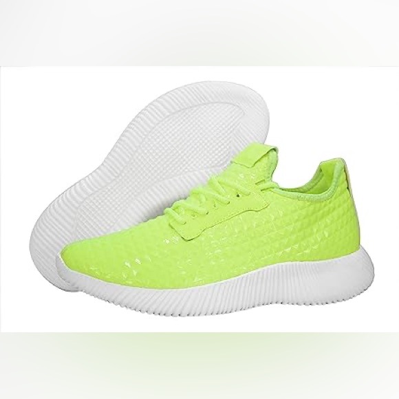 ROXY-ROSE Women Lightweight yellow Metallic Studded Jogger shoes size 6 - Picture 3 of 7